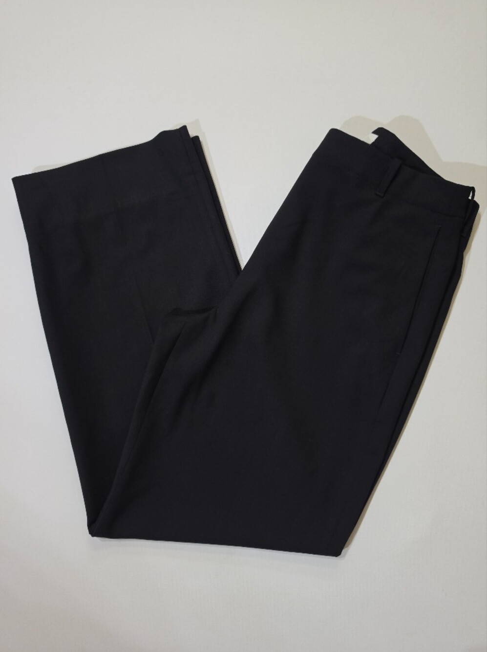Banana Republic Barrel Leg Trouser Pants Womens Size 10 Black High Rise Minimali